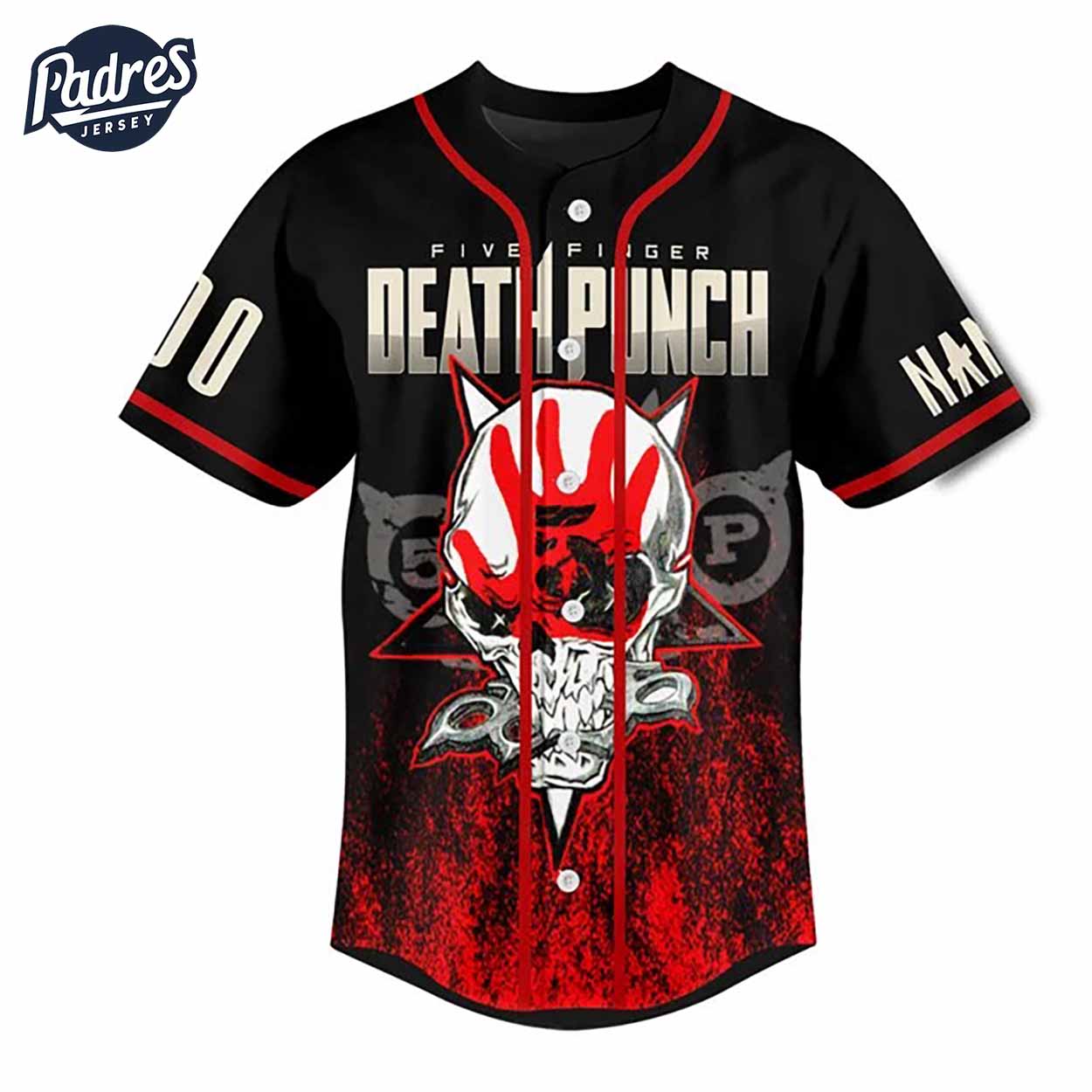 Custom Five Finger Death Punch Baseball Jersey Wrong Side Of Heaven - Padres Jersey Oasis: Elevate Your Baseball Style Game