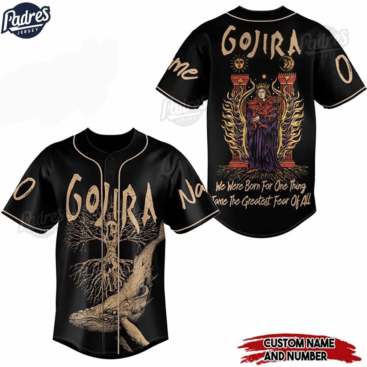Custom GOJIRA Baseball Jersey Style - Padres Jersey Oasis: Elevate Your Baseball Style Game