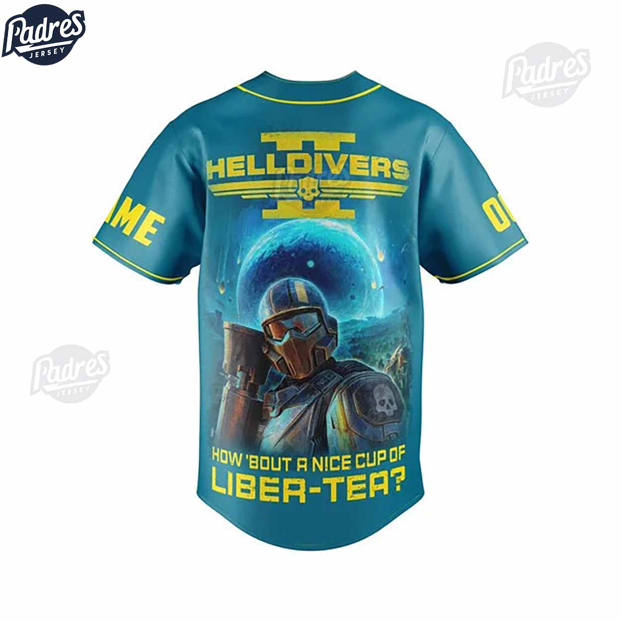 Custom Gamer Helldivers 2 Baseball Jersey - Padres Jersey Oasis: Elevate Your Baseball Style Game