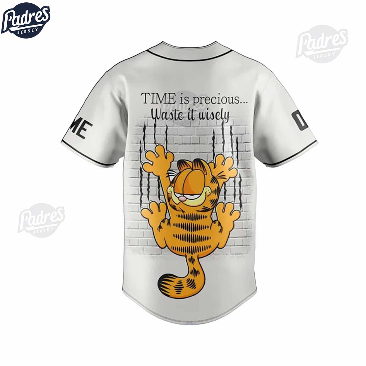 Custom Garfield Baseball Jersey - Padres Jersey Oasis: Elevate Your Baseball Style Game