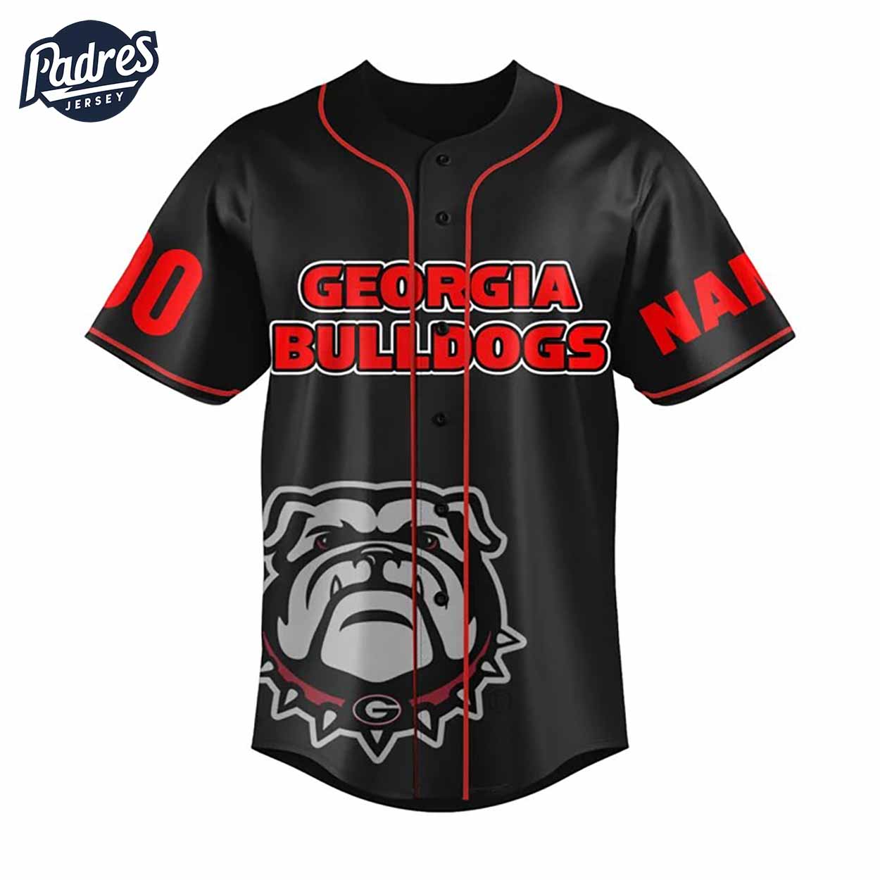 Custom Georgia Bulldogs NCAA Football Baseball Jersey - Padres Jersey Oasis: Elevate Your Baseball Style Game