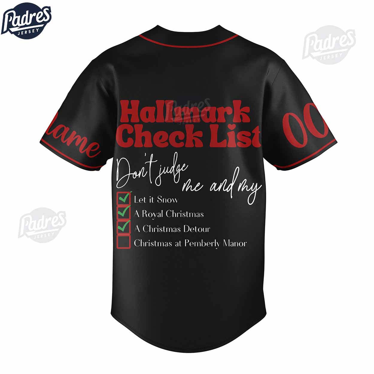 Custom Hallmark Christmas Movie Watching Shirt Baseball Jersey - Padres Jersey Oasis: Elevate Your Baseball Style Game