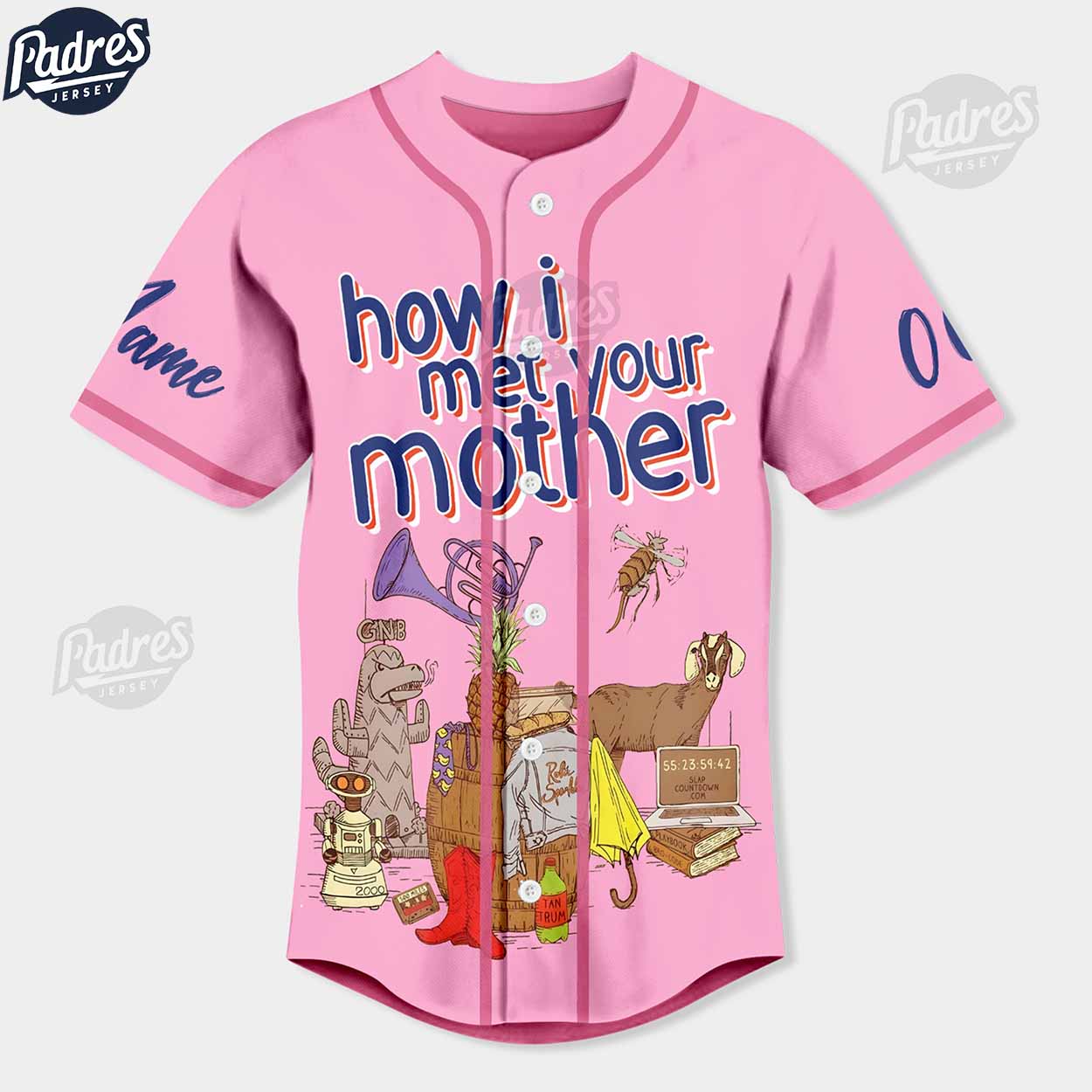 Custom Happy Valentine How I Met Your Mother Baseball Jersey - Padres Jersey Oasis: Elevate Your Baseball Style Game