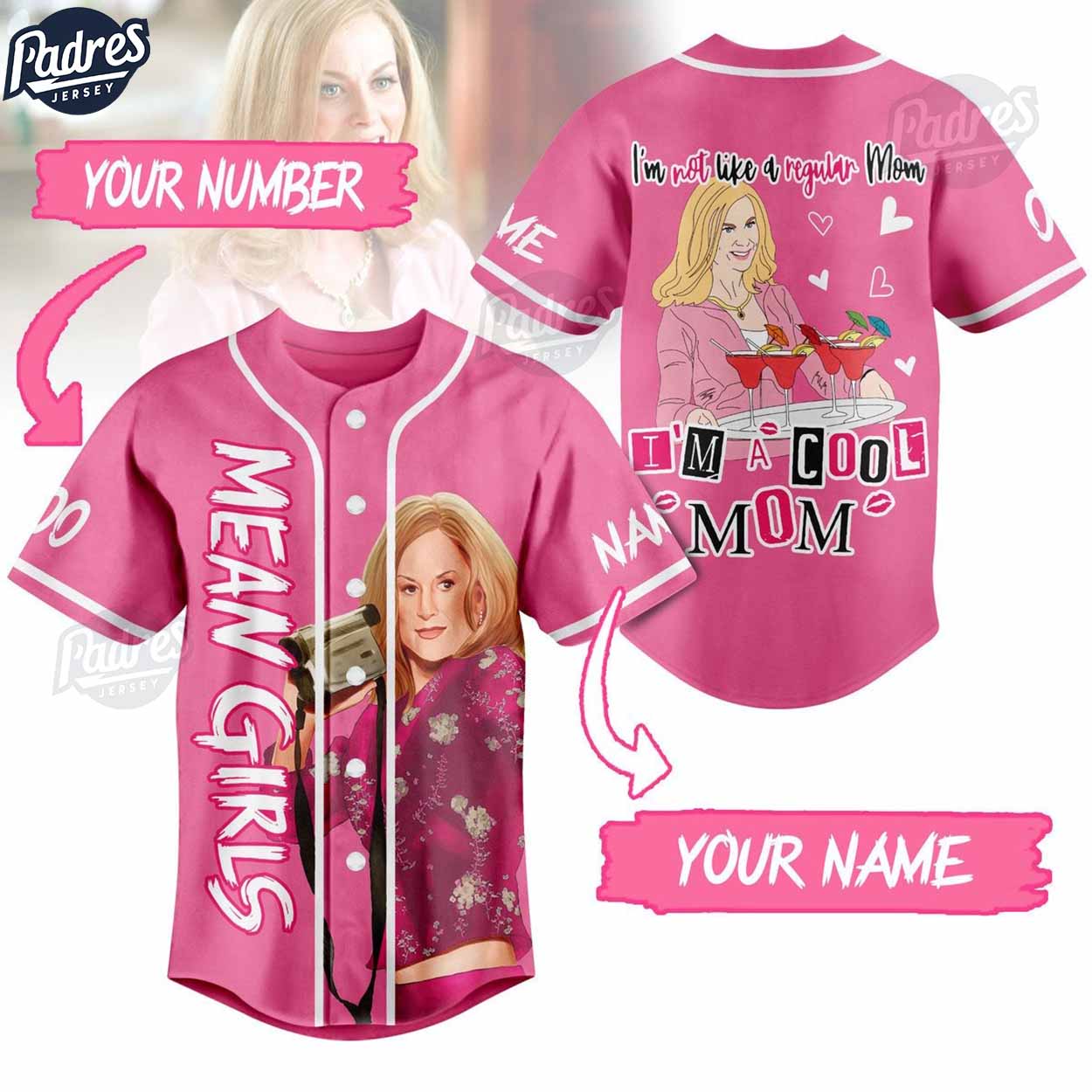 Custom Happy Valentine Mean Girls Baseball Jersey - Padres Jersey Oasis: Elevate Your Baseball Style Game