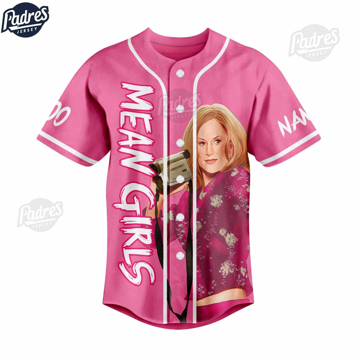Custom Happy Valentine Mean Girls Baseball Jersey - Padres Jersey Oasis: Elevate Your Baseball Style Game
