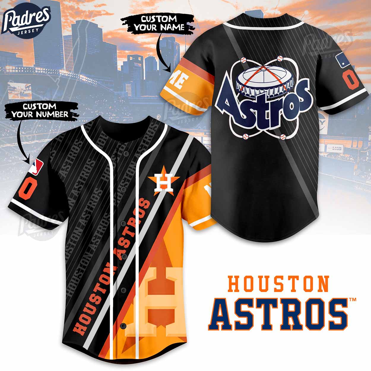 Custom Houston Astros Baseball Jersey - Padres Jersey Oasis: Elevate Your Baseball Style Game