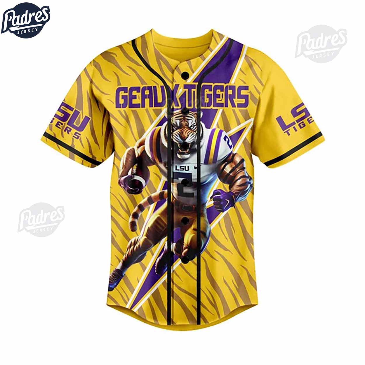 Custom I Am Die Hard Fan Your Approval Is Not Required LSU Tigers Football Baseball Jersey - Padres Jersey Oasis: Elevate Your Baseball Style Game