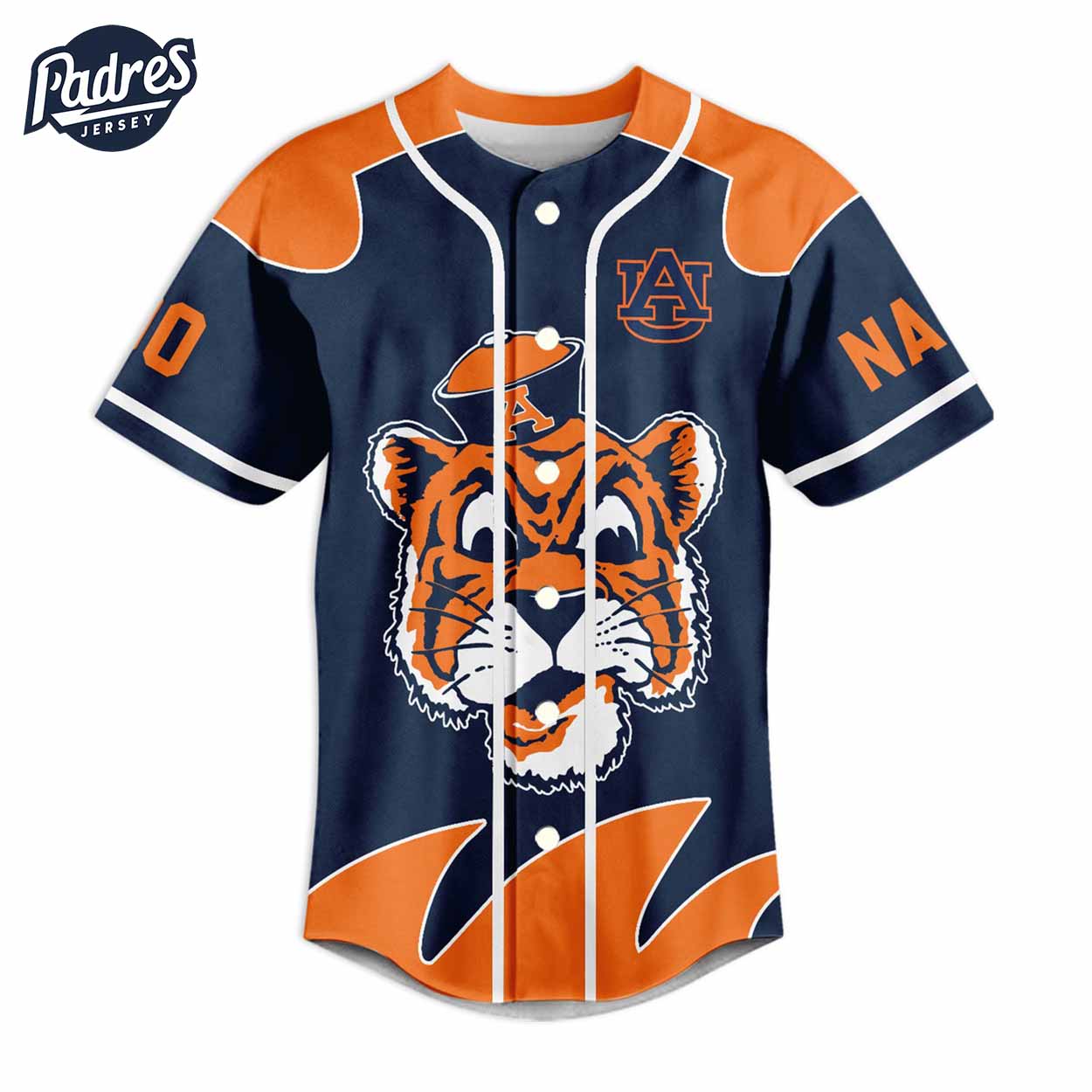 Custom I Am The Crazy Tigers Fan Auburn Tigers Football Baseball Jersey - Padres Jersey Oasis: Elevate Your Baseball Style Game
