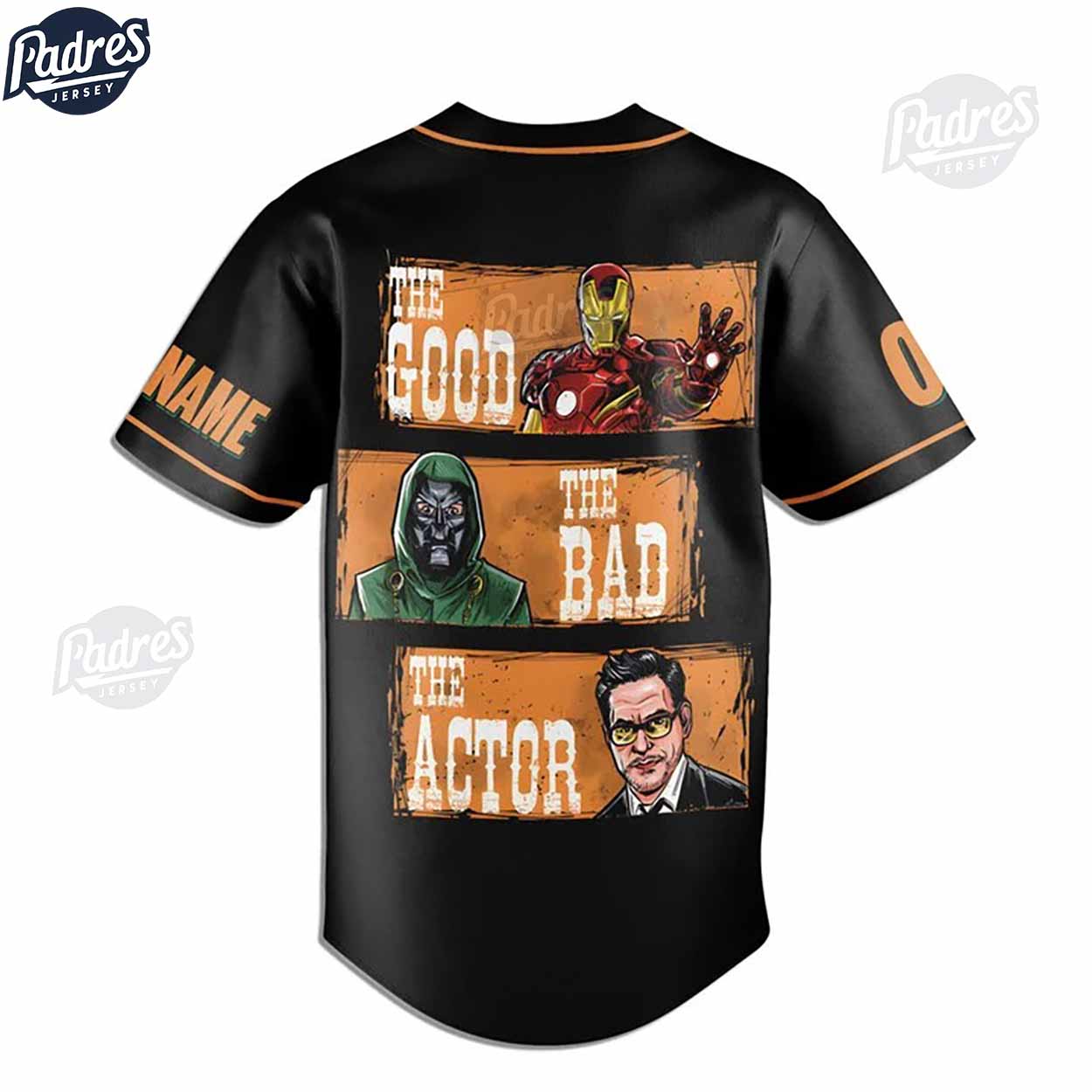 Custom I Hate You 3000 Doctor Doom Baseball Jersey - Padres Jersey Oasis: Elevate Your Baseball Style Game