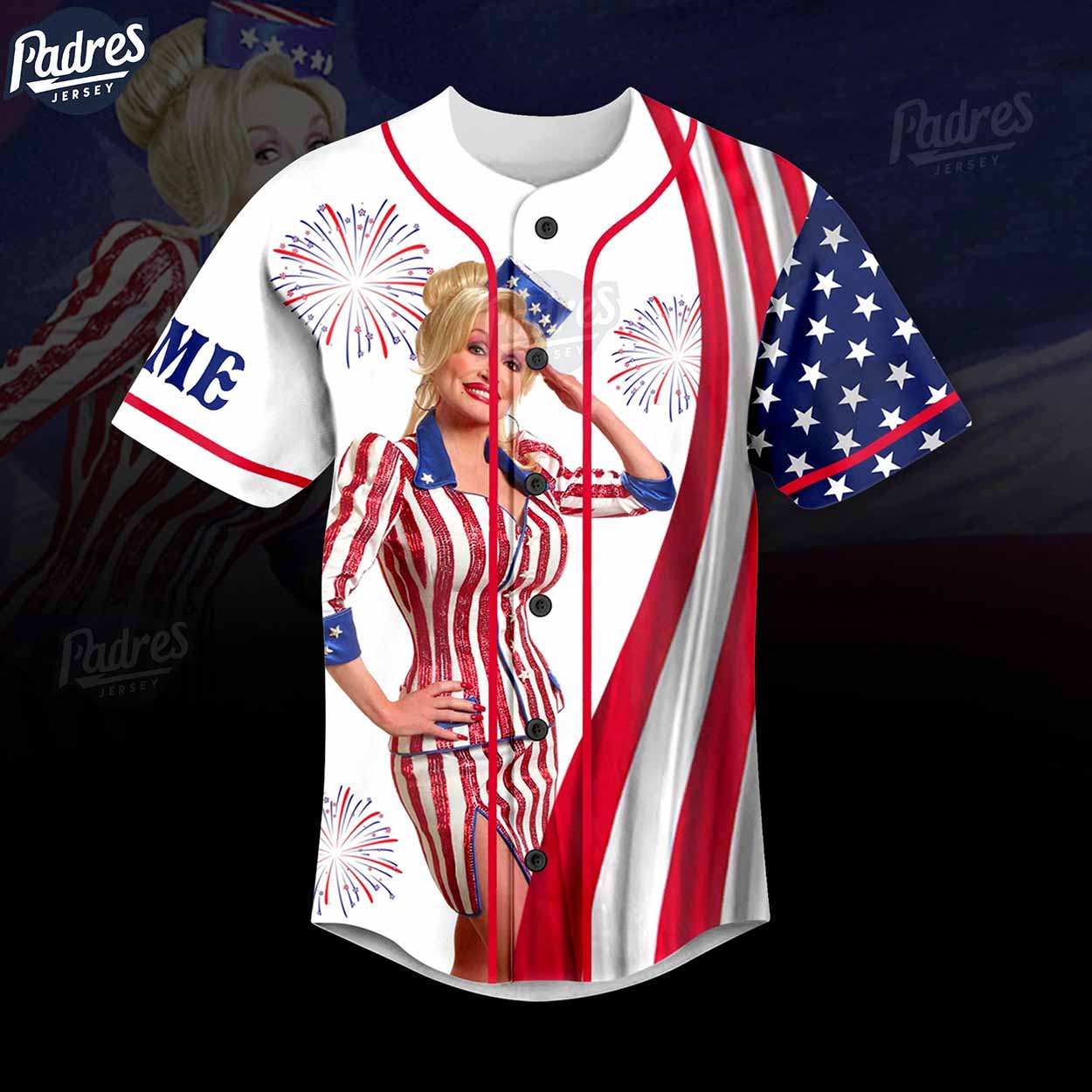 Custom In Dolly We Trust 4th Of July Baseball Jersey - Padres Jersey Oasis: Elevate Your Baseball Style Game
