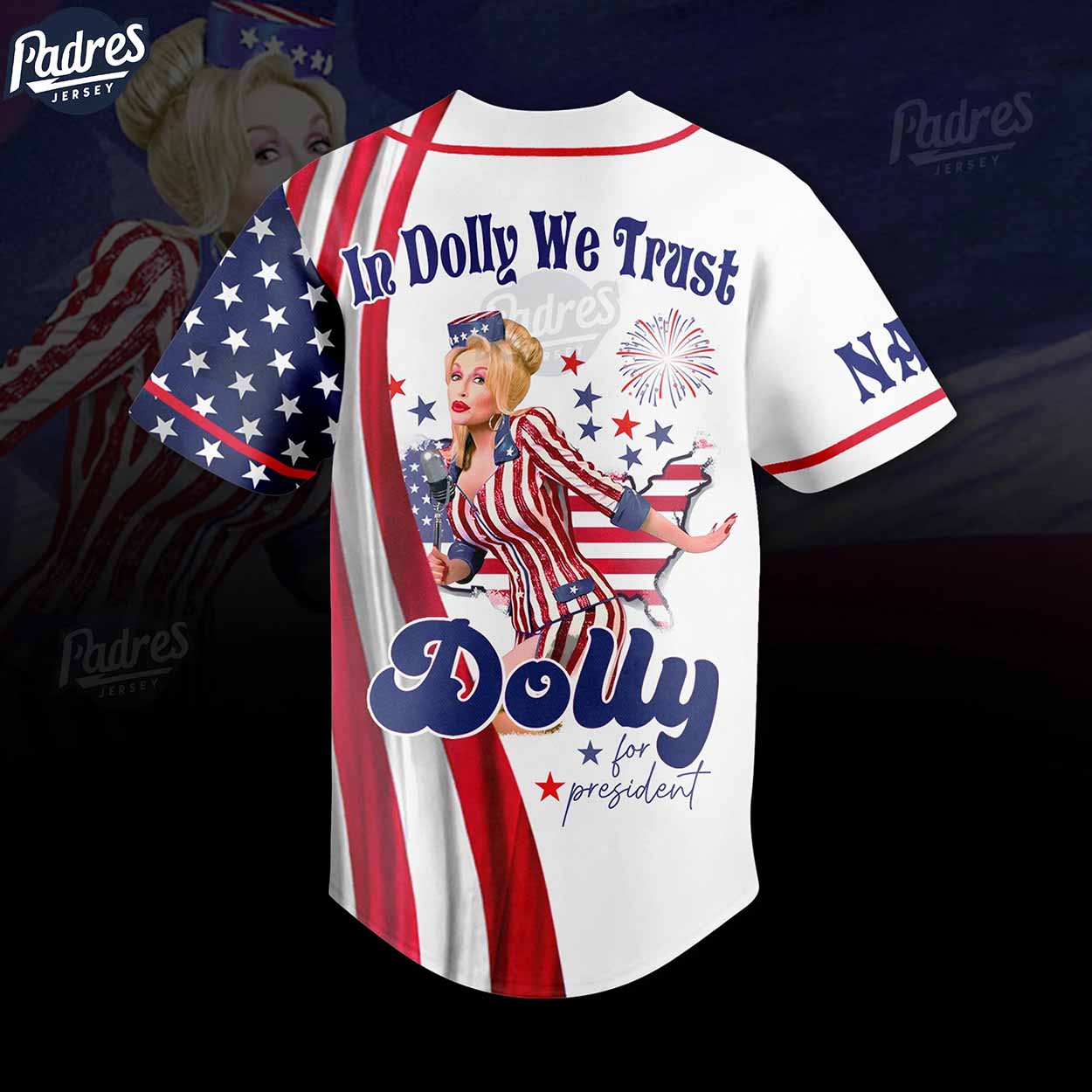 Custom In Dolly We Trust 4th Of July Baseball Jersey - Padres Jersey Oasis: Elevate Your Baseball Style Game