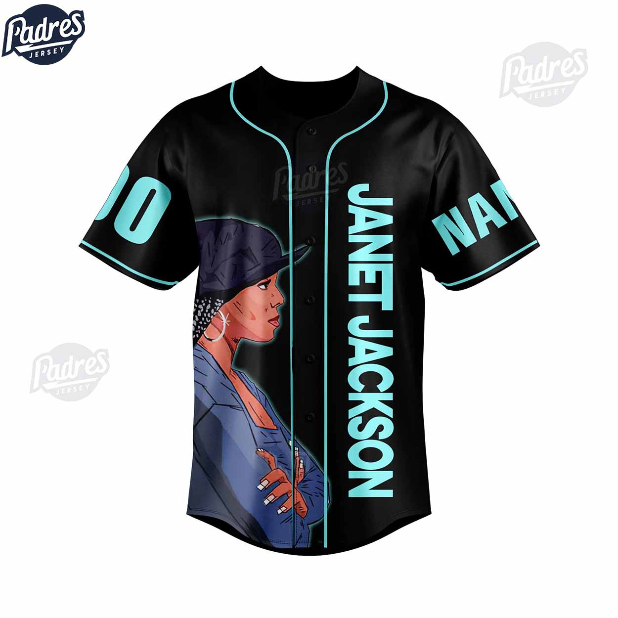Custom Janet Jackson Together Again Baseball Jersey - Padres Jersey Oasis: Elevate Your Baseball Style Game