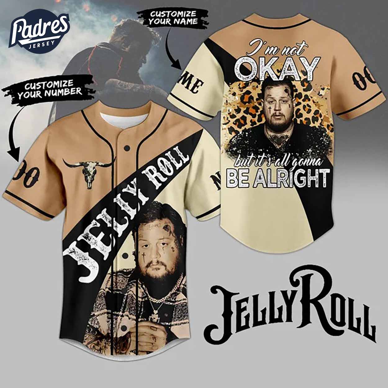Custom Jelly Roll Baseball Jersey Gifts - Padres Jersey Oasis: Elevate Your Baseball Style Game