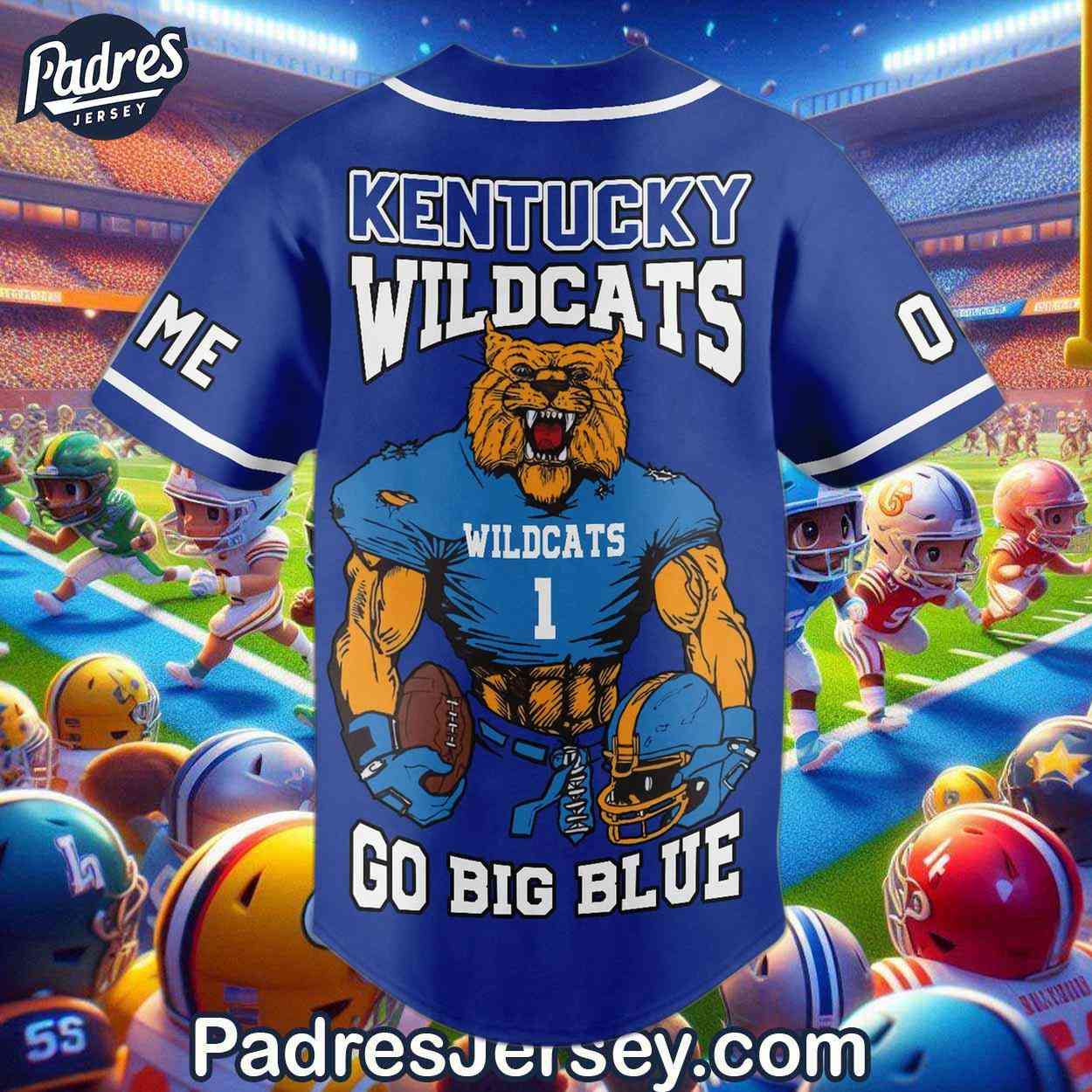 Custom Kentucky Wildcats Football Baseball Jersey - Padres Jersey Oasis: Elevate Your Baseball Style Game