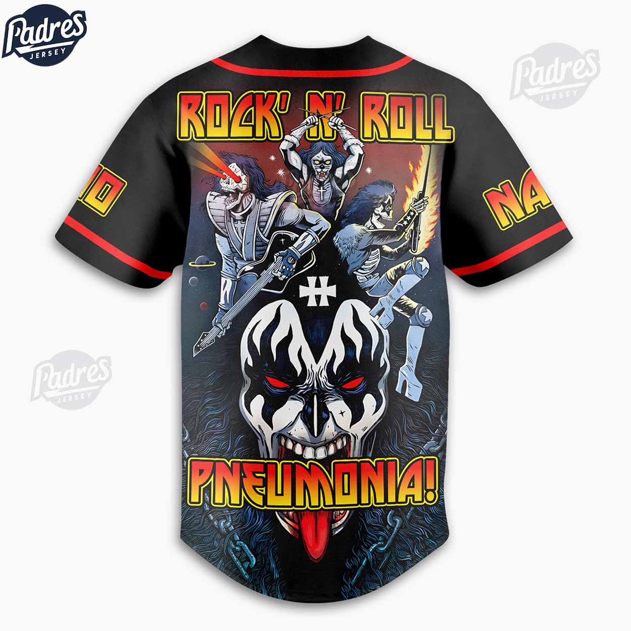 Custom Kiss Rock And Roll All Nite Baseball Jersey - Padres Jersey Oasis: Elevate Your Baseball Style Game