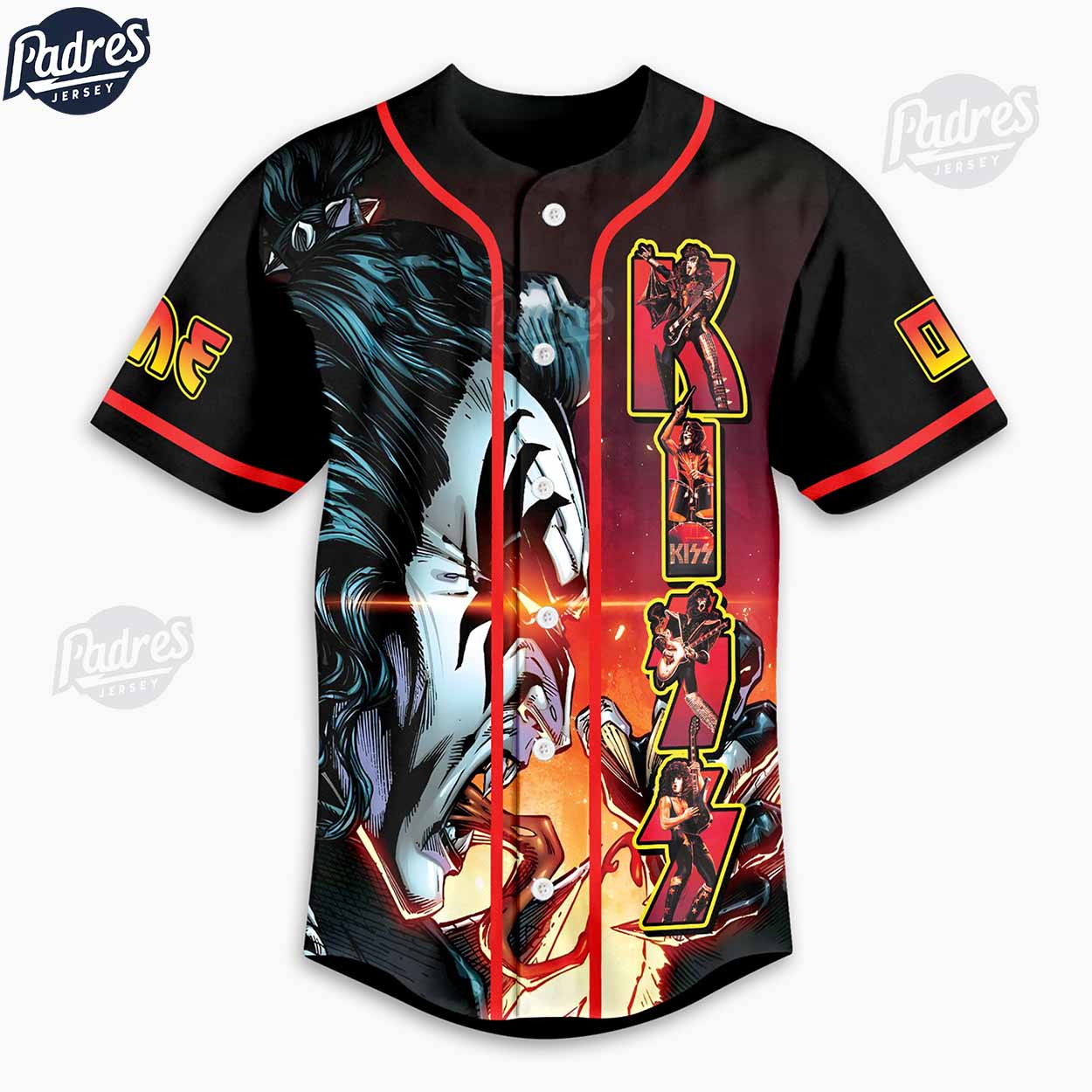 Custom Kiss Rock And Roll All Nite Baseball Jersey - Padres Jersey Oasis: Elevate Your Baseball Style Game