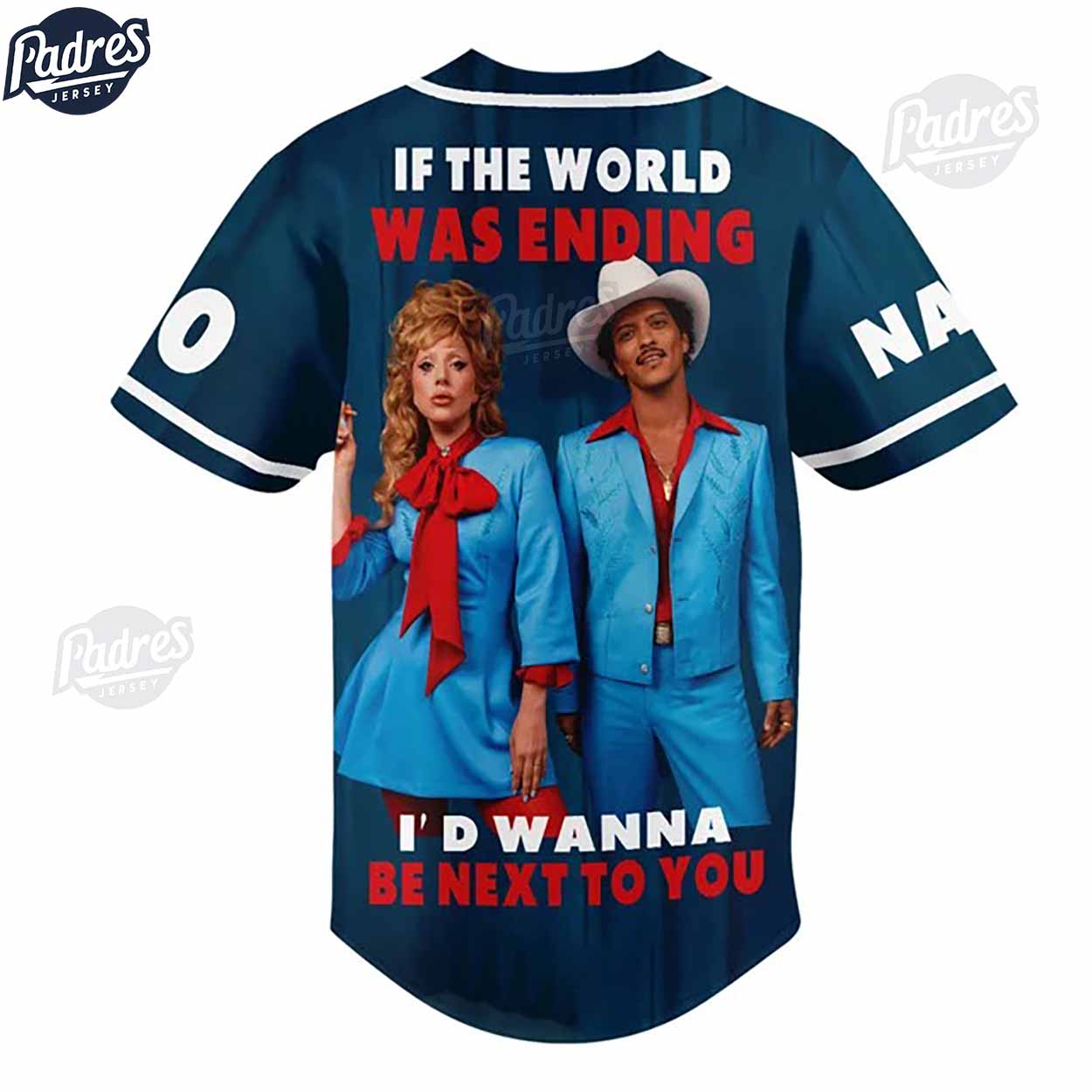 Custom Lady GaGa Die With A Smile Baseball Jersey - Padres Jersey Oasis: Elevate Your Baseball Style Game