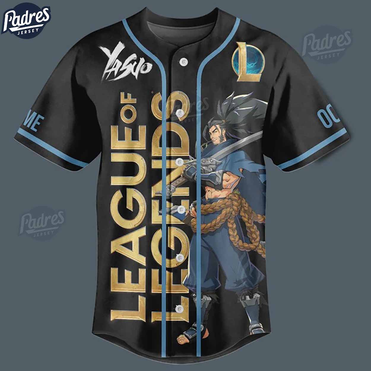 Custom League Of Legends Follow The Wind But Watch Your Back Yasuo Baseball Jersey - Padres Jersey Oasis: Elevate Your Baseball Style Game
