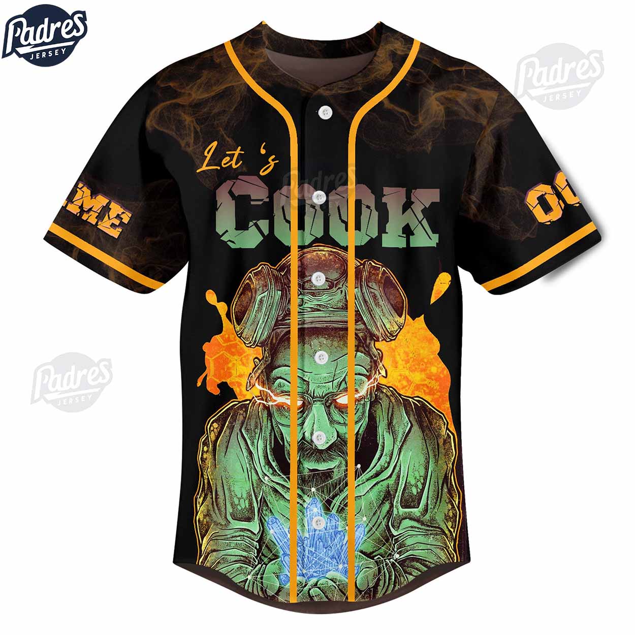 Custom Let's Cook Breaking Bad Baseball Jersey - Padres Jersey Oasis: Elevate Your Baseball Style Game