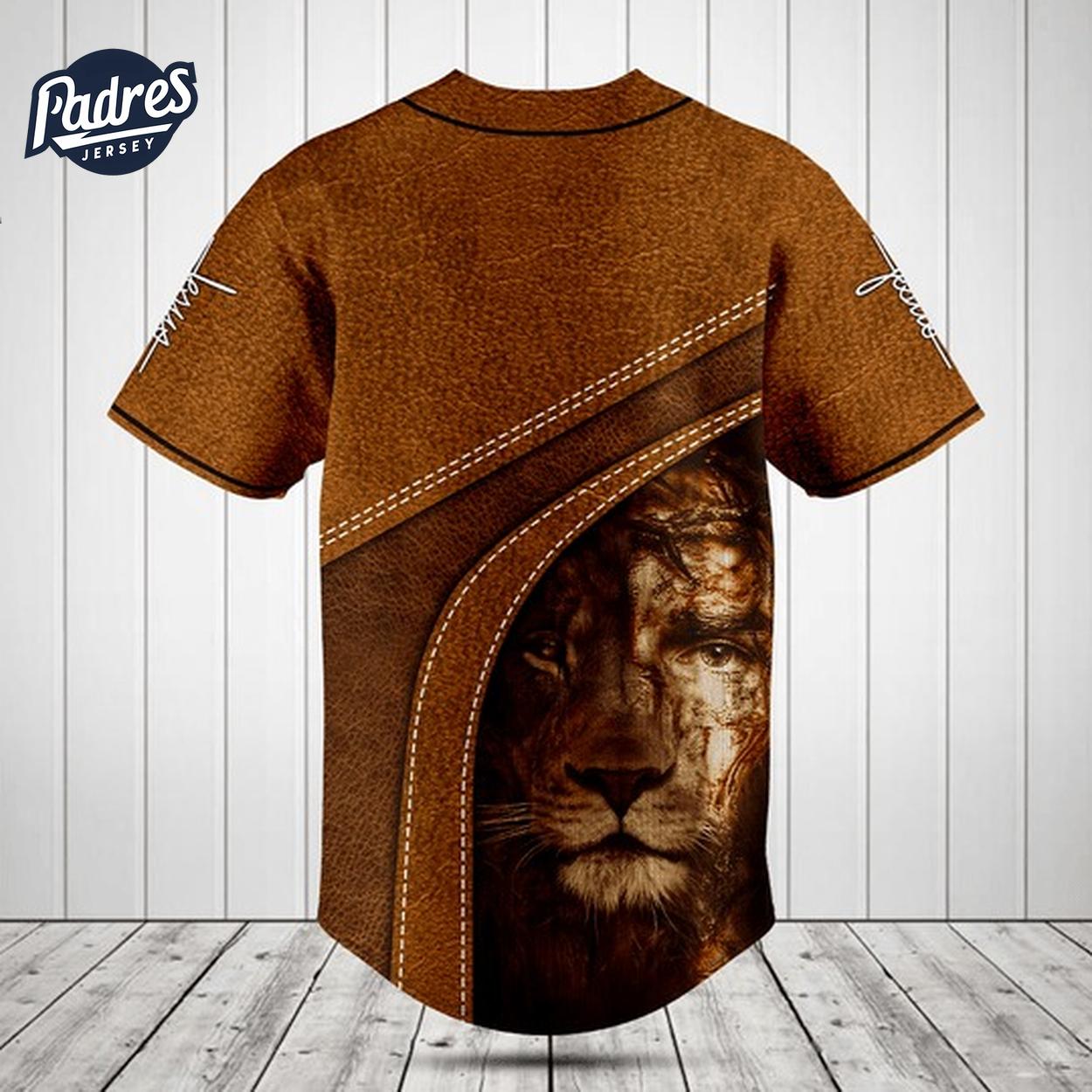 Custom Lion Cross Leather 3D Baseball Jersey Style - Padres Jersey Oasis: Elevate Your Baseball Style Game