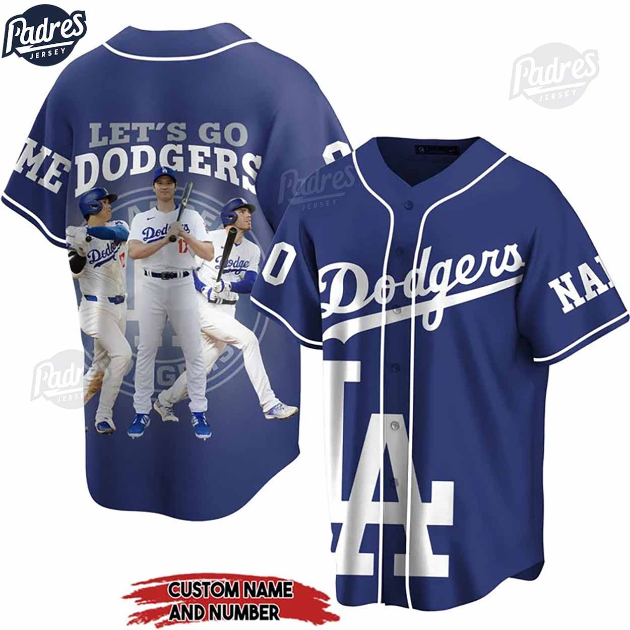 Custom Los Angeles Dodgers MLB Baseball Jersey Gifts - Padres Jersey Oasis: Elevate Your Baseball Style Game
