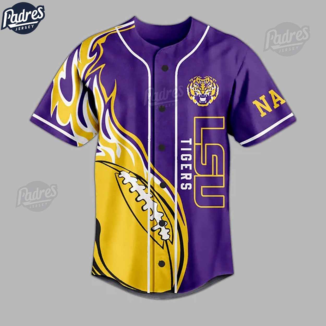 Custom Lsu Tigers Purple NCAA Football Baseball Jersey - Padres Jersey Oasis: Elevate Your Baseball Style Game