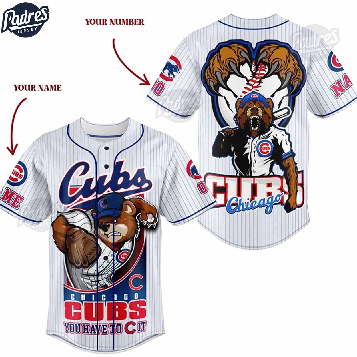 Custom MLB Chicago Cubs Baseball Jersey Style - Padres Jersey Oasis: Elevate Your Baseball Style Game