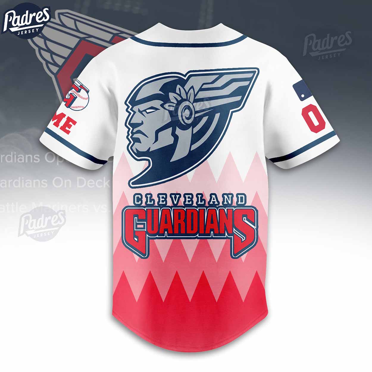 Custom MLB Logo Cleveland Guardian Baseball Jersey - Padres Jersey Oasis: Elevate Your Baseball Style Game