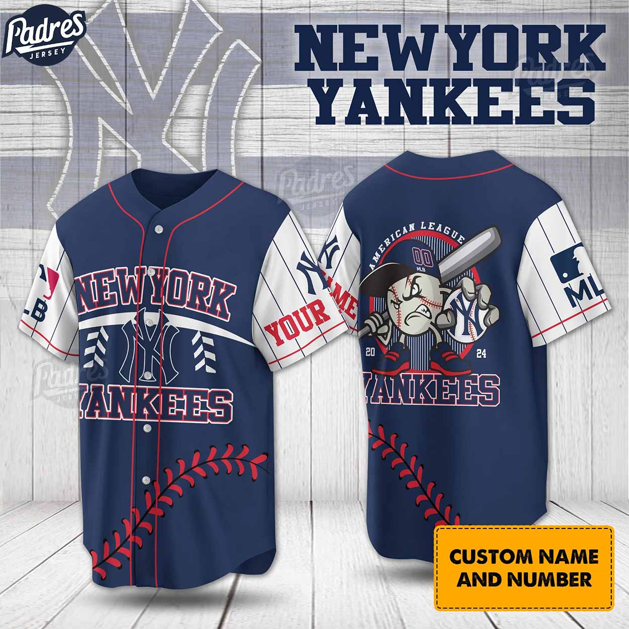 Custom MLB New York Yankees Uniform Baseball Jersey - Padres Jersey Oasis: Elevate Your Baseball Style Game