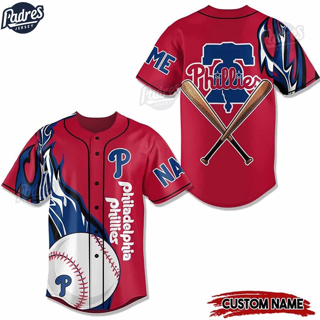 Custom MLB Philadelphia Phillies 2024 Red Baseball Jersey - Padres Jersey Oasis: Elevate Your Baseball Style Game