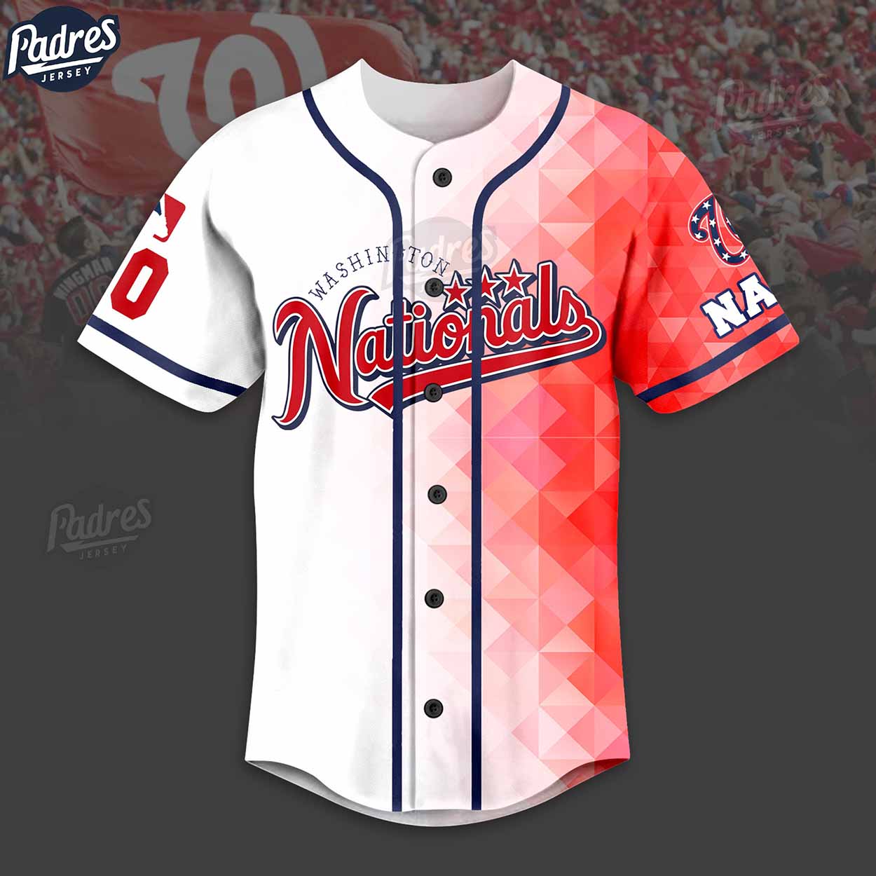 Custom MLB Washington Nationals Baseball Jersey - Padres Jersey Oasis: Elevate Your Baseball Style Game