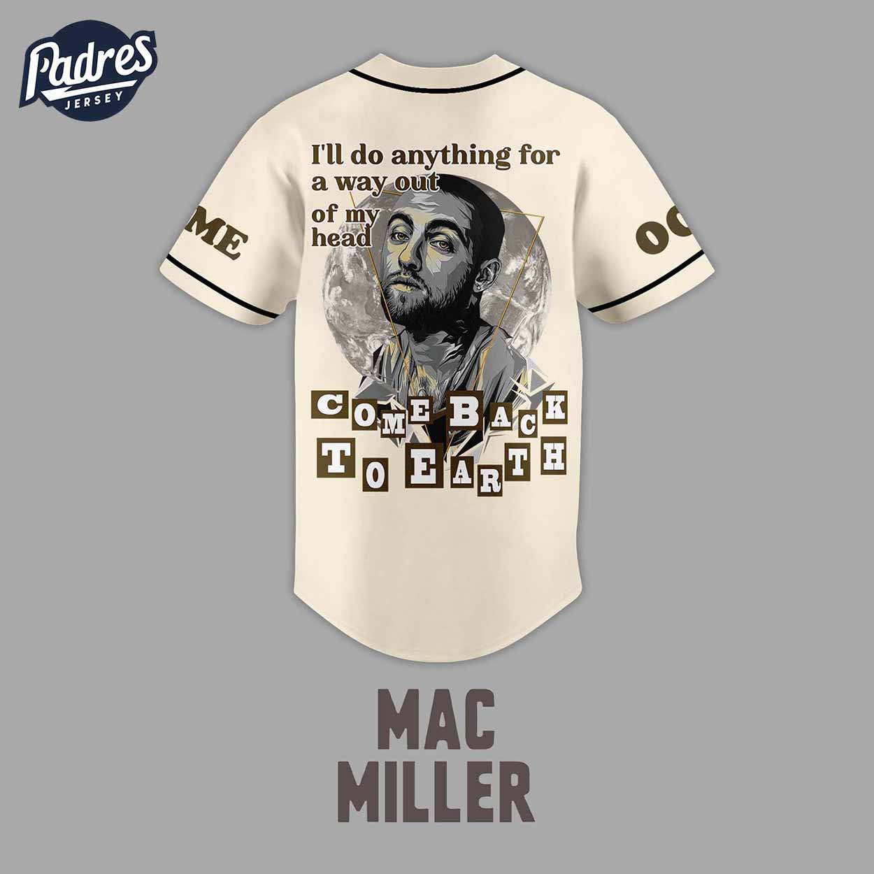 Custom Mac Miller Baseball Jersey Style - Padres Jersey Oasis: Elevate Your Baseball Style Game