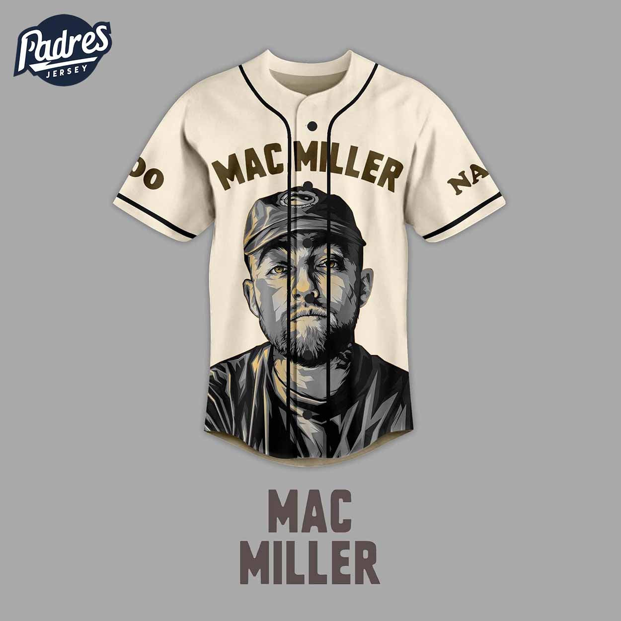 Custom Mac Miller Baseball Jersey Style - Padres Jersey Oasis: Elevate Your Baseball Style Game