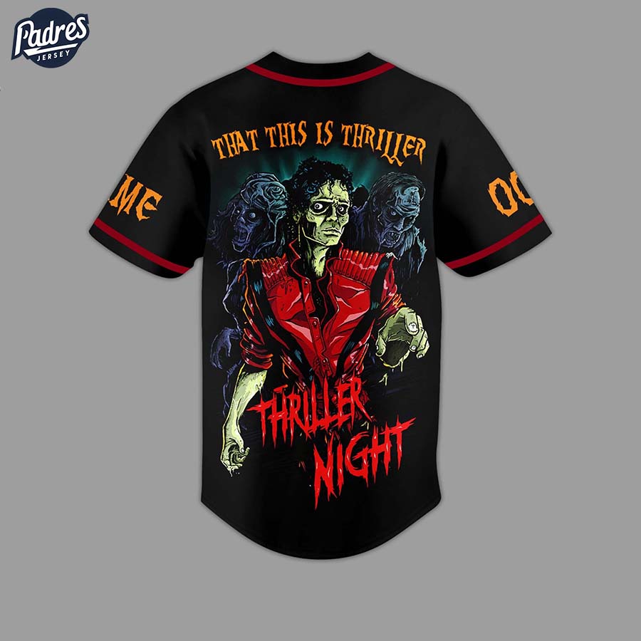 Custom Michael Jackson Thriller Night Baseball Jersey - Padres Jersey Oasis: Elevate Your Baseball Style Game