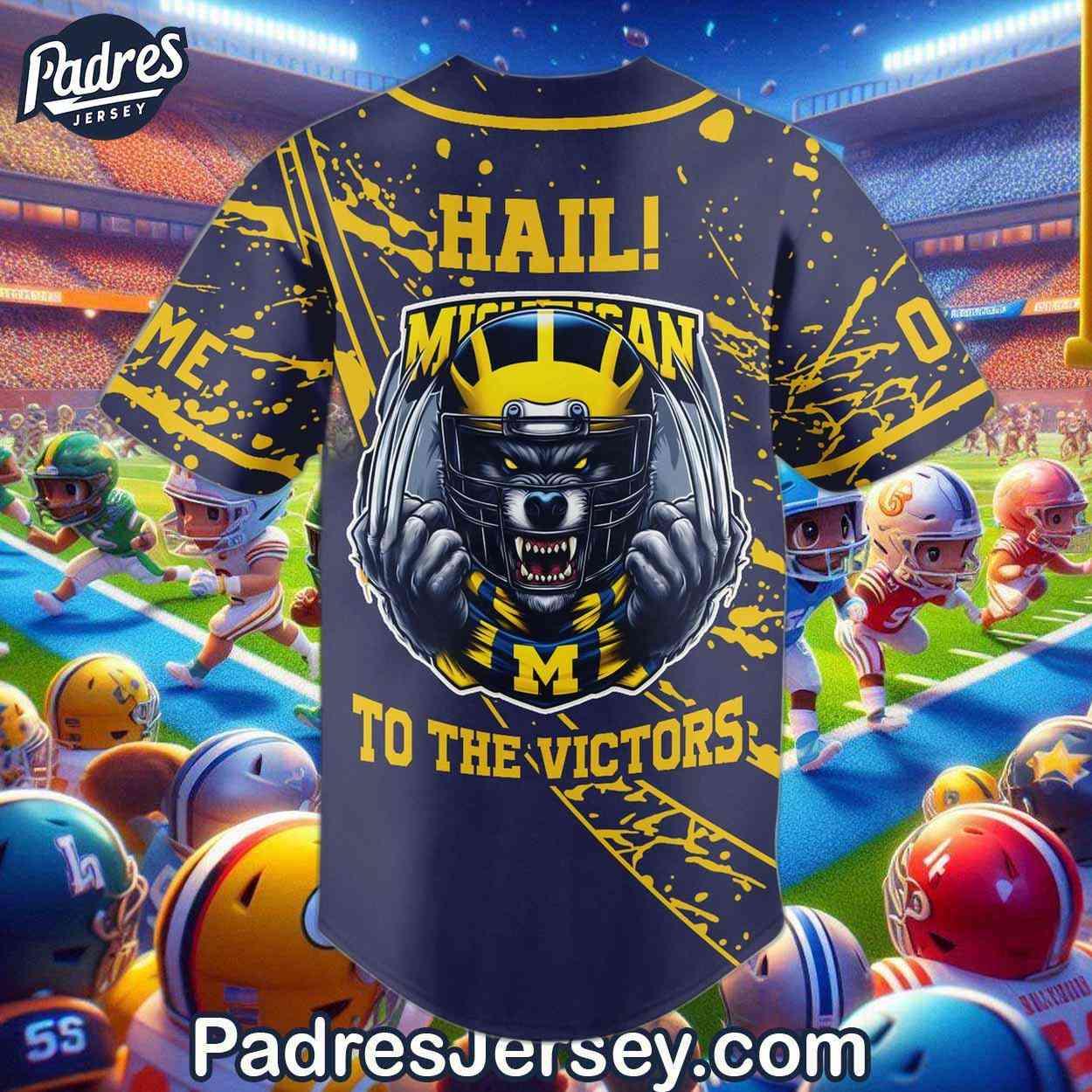 Custom Michigan Wolverines National Championship Football Baseball Jersey - Padres Jersey Oasis: Elevate Your Baseball Style Game