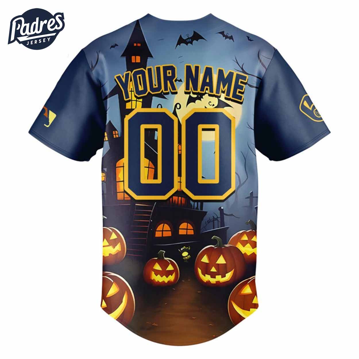 Custom Milwaukee Brewers Halloween Baseball Jersey - Padres Jersey Oasis: Elevate Your Baseball Style Game