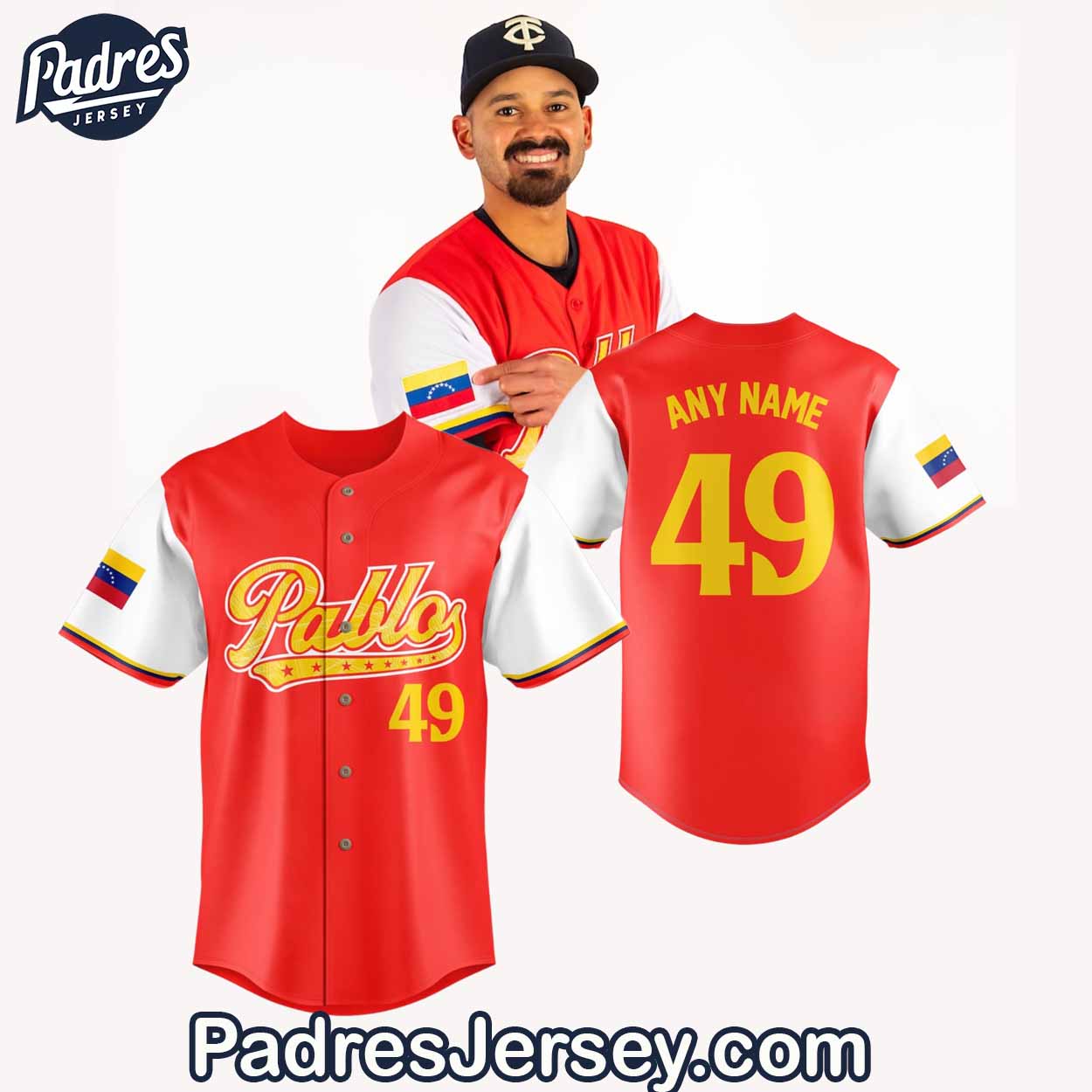 Custom Minnesota Twins Pablo Day Baseball Jersey - Padres Jersey Oasis: Elevate Your Baseball Style Game
