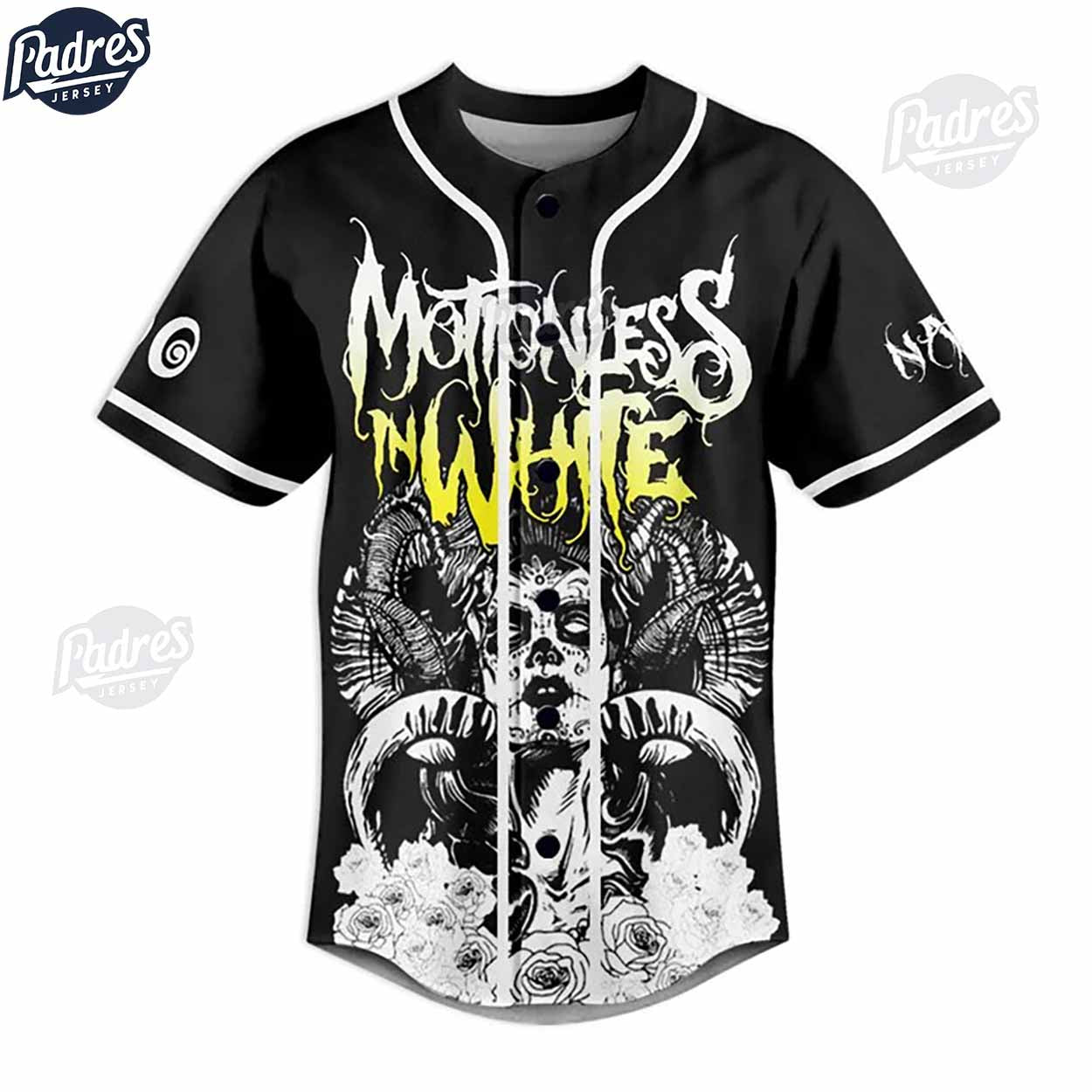 Custom Motionless In White Rock Band Music Baseball Jersey Style - Padres Jersey Oasis: Elevate Your Baseball Style Game