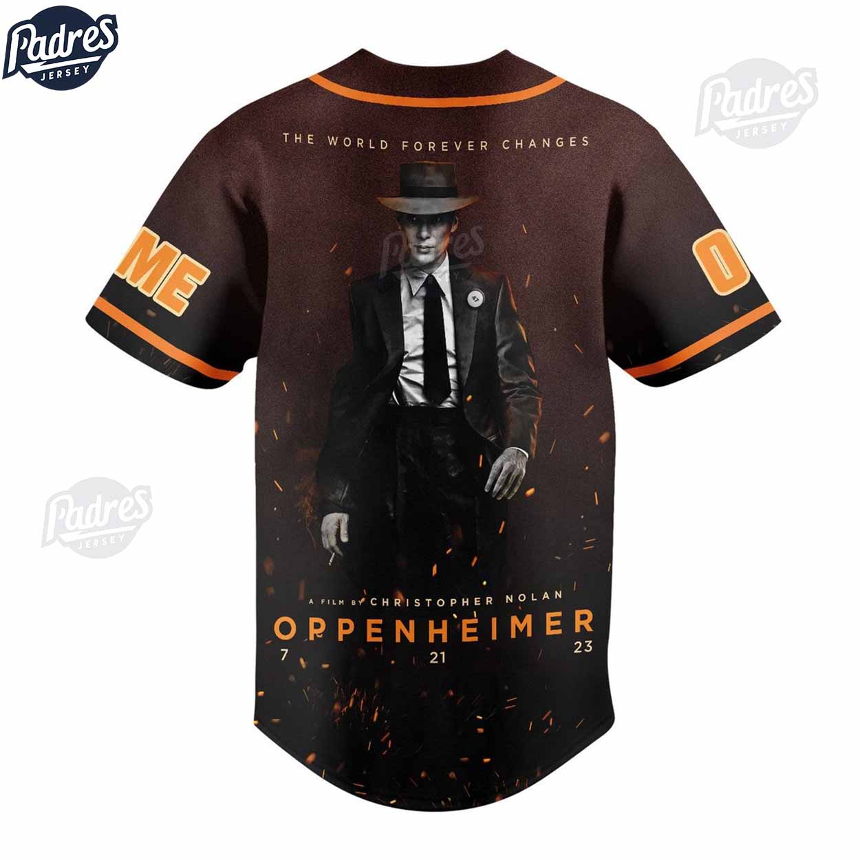 Custom Movie Oppenheimer Baseball Jersey - Padres Jersey Oasis: Elevate Your Baseball Style Game
