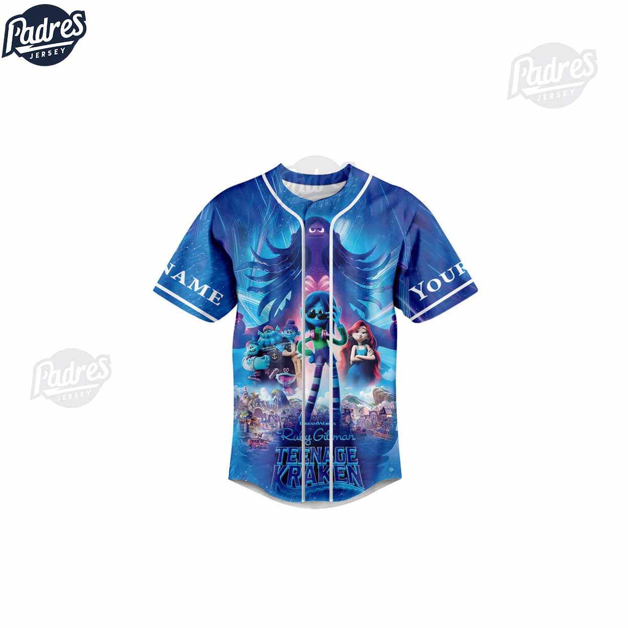 Custom Movie Ruby Gillman Teenage Kraken Baseball Jersey - Padres Jersey Oasis: Elevate Your Baseball Style Game