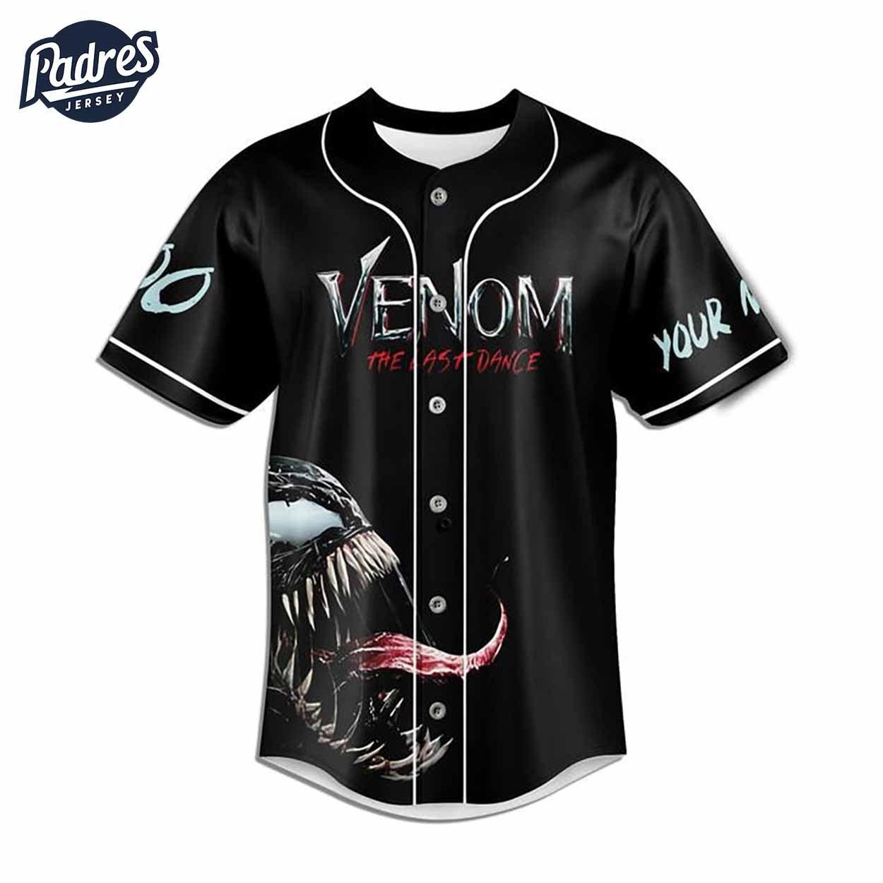 Custom Movie Venom The Last Dance Baseball Jersey - Padres Jersey Oasis: Elevate Your Baseball Style Game