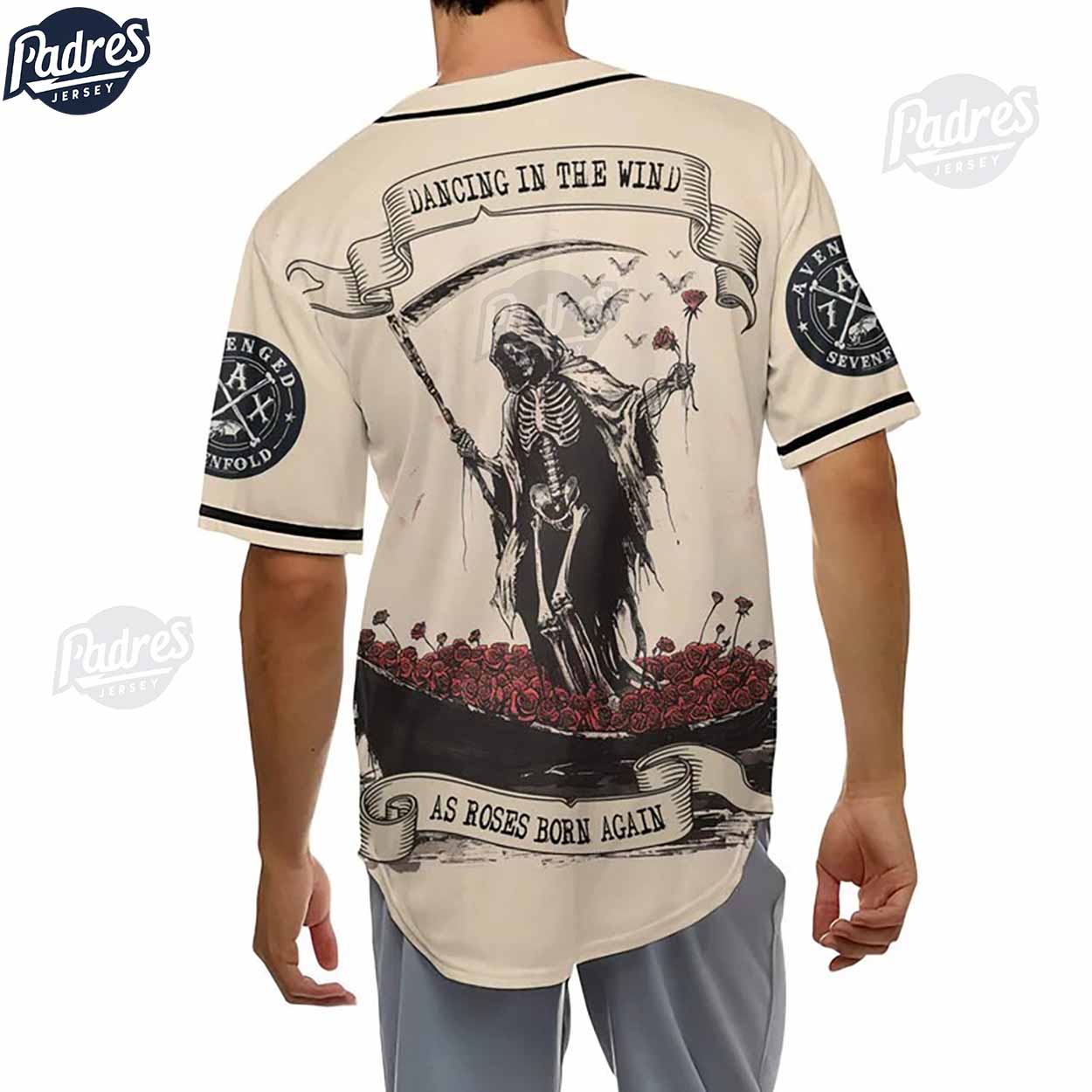 Custom Music Avenged Sevenfold Facing The Wind Baseball Jersey Style - Padres Jersey Oasis: Elevate Your Baseball Style Game