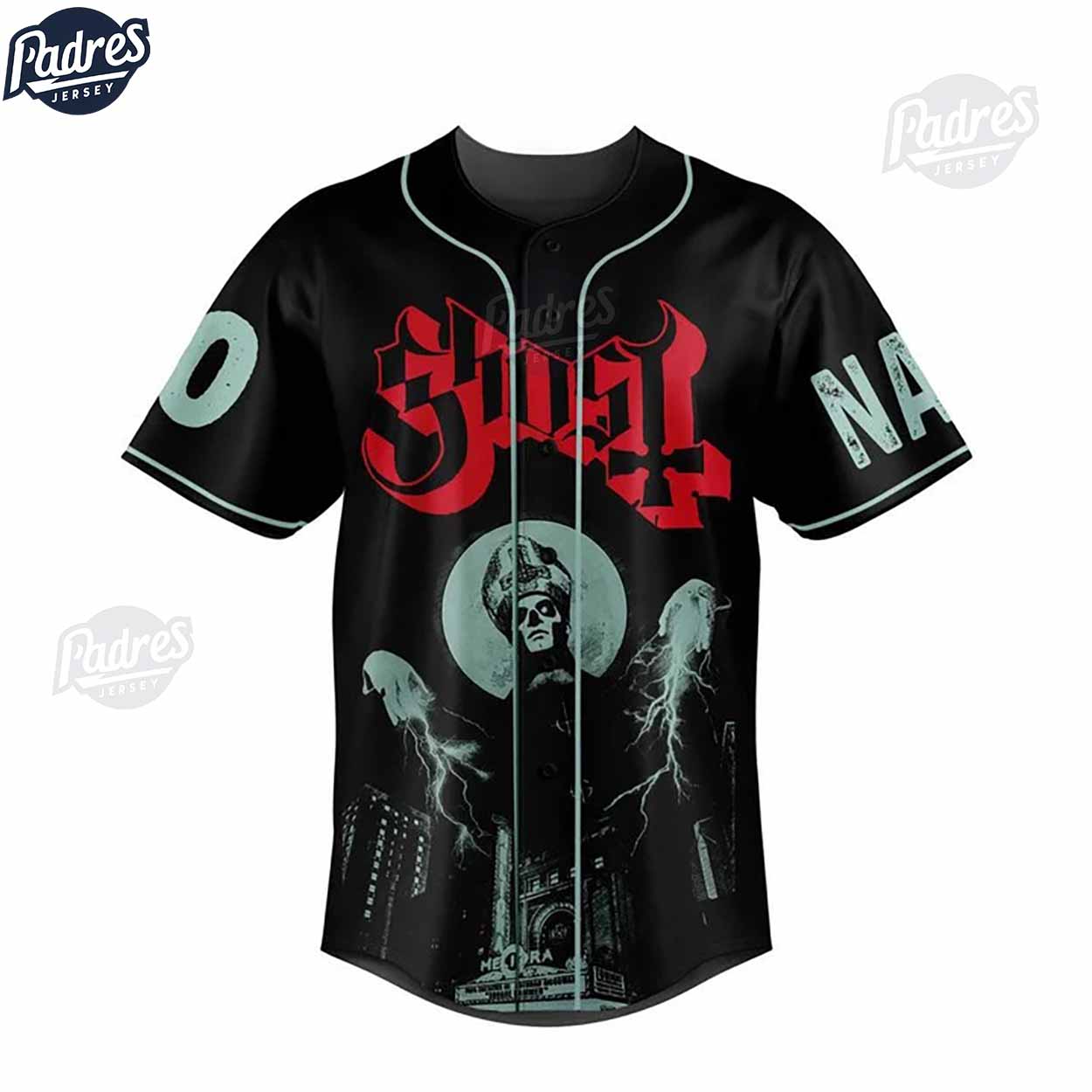 Custom Music Ghost Black Baseball Jersey Style - Padres Jersey Oasis: Elevate Your Baseball Style Game