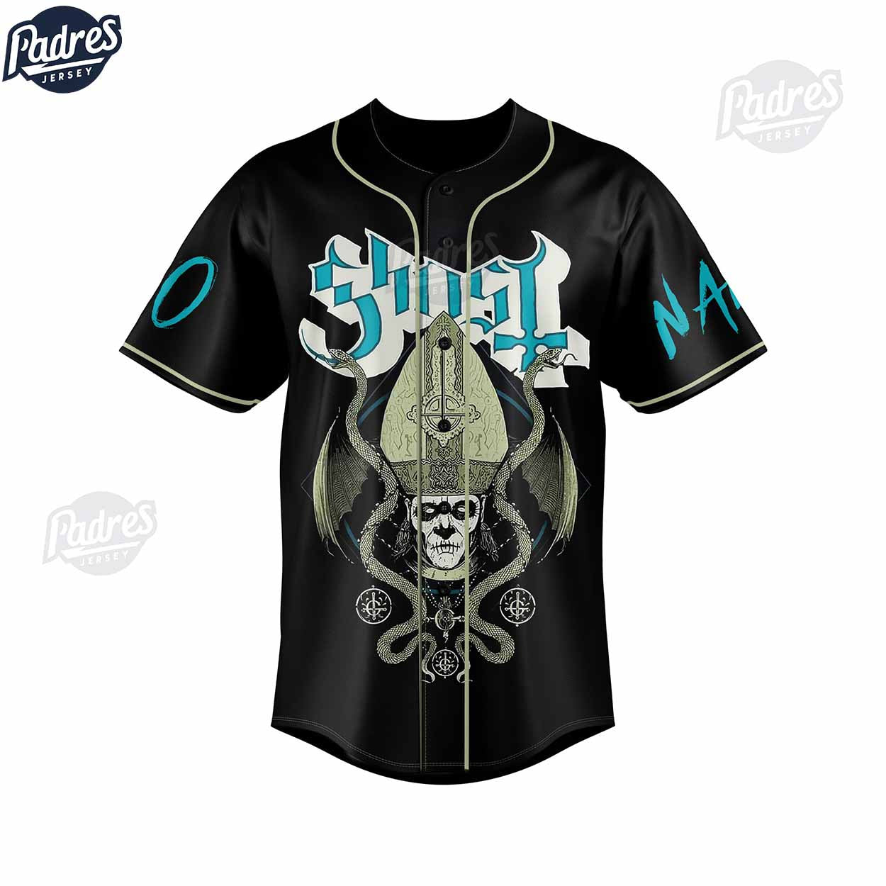 Custom Music Ghost Deus In Absentia Baseball Jersey Style - Padres Jersey Oasis: Elevate Your Baseball Style Game
