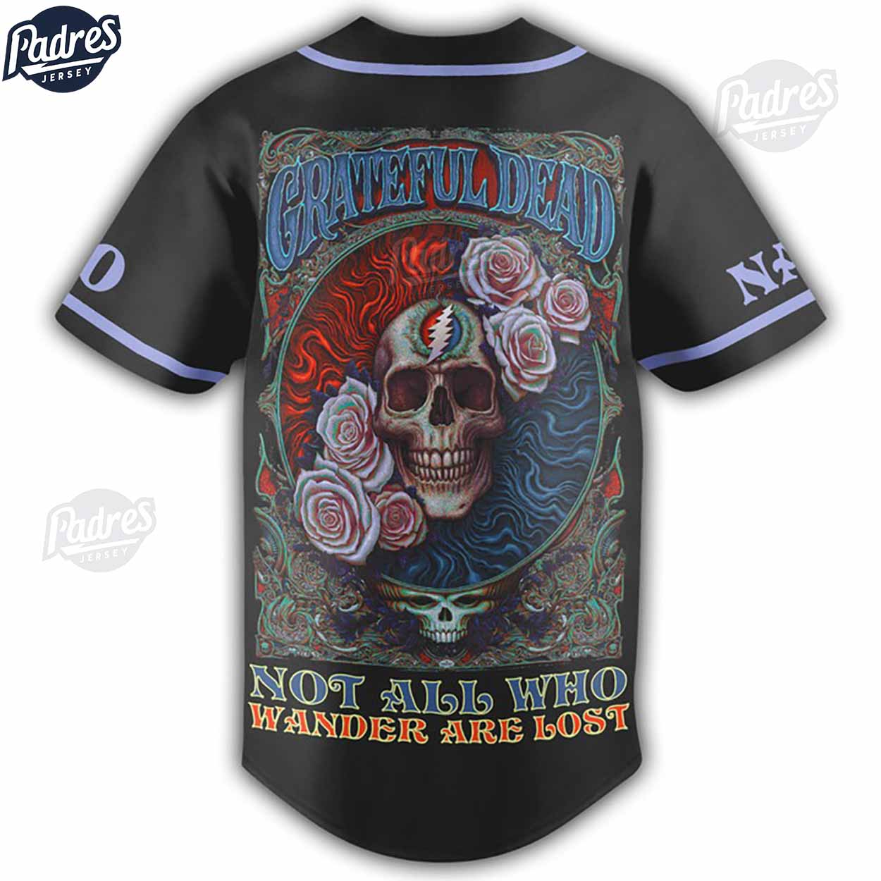 Custom Music Grateful Dead Baseball Jersey - Padres Jersey Oasis: Elevate Your Baseball Style Game