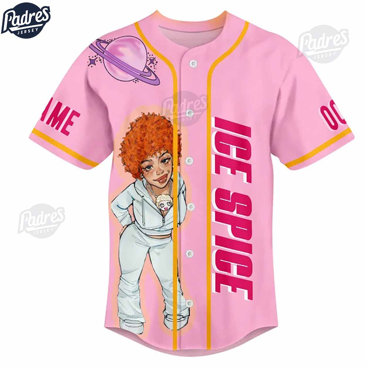Custom Music Ice Spice Baseball Jersey - Padres Jersey Oasis: Elevate Your Baseball Style Game