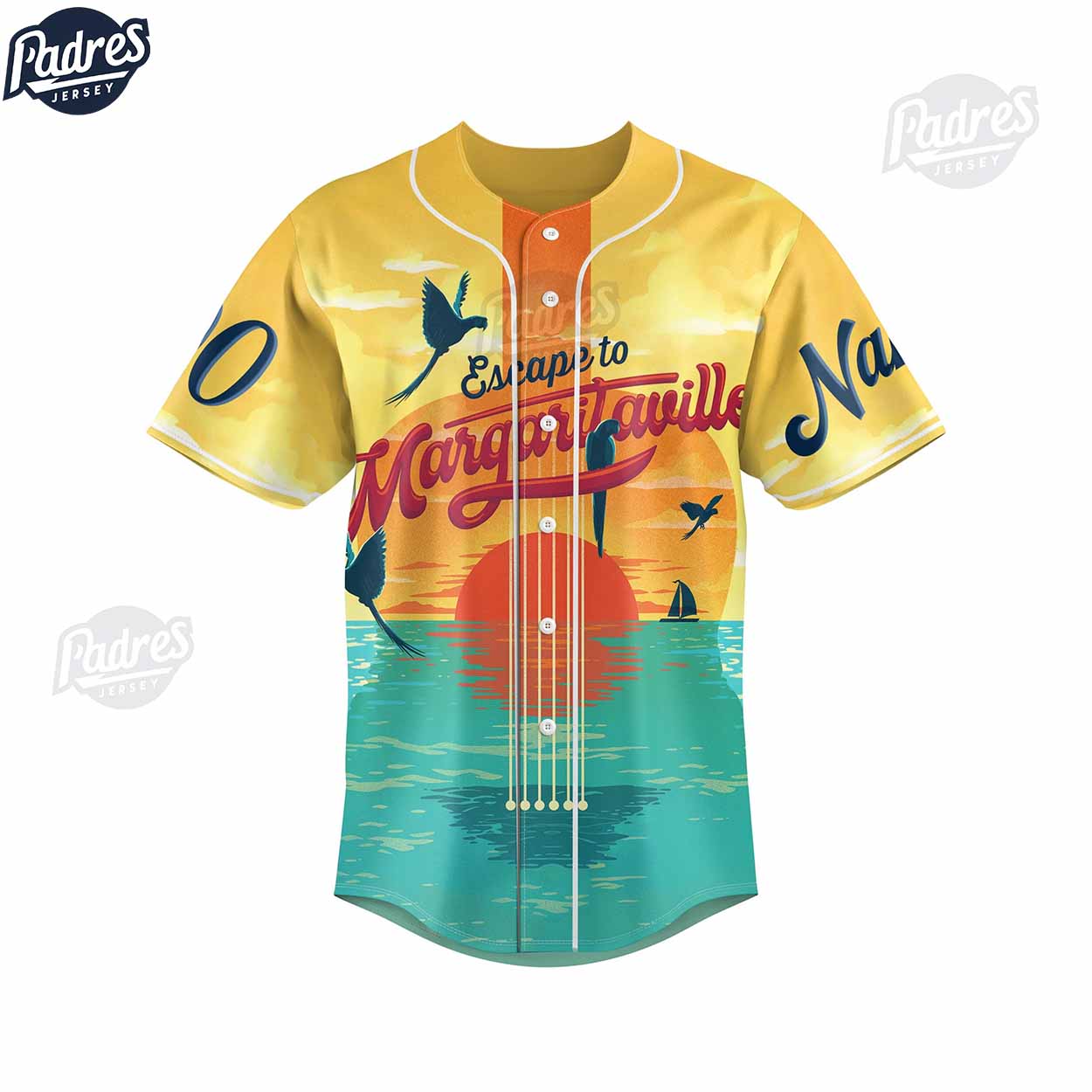 Custom Music Jimmy Buffett Margaritaville Baseball Jersey - Padres Jersey Oasis: Elevate Your Baseball Style Game