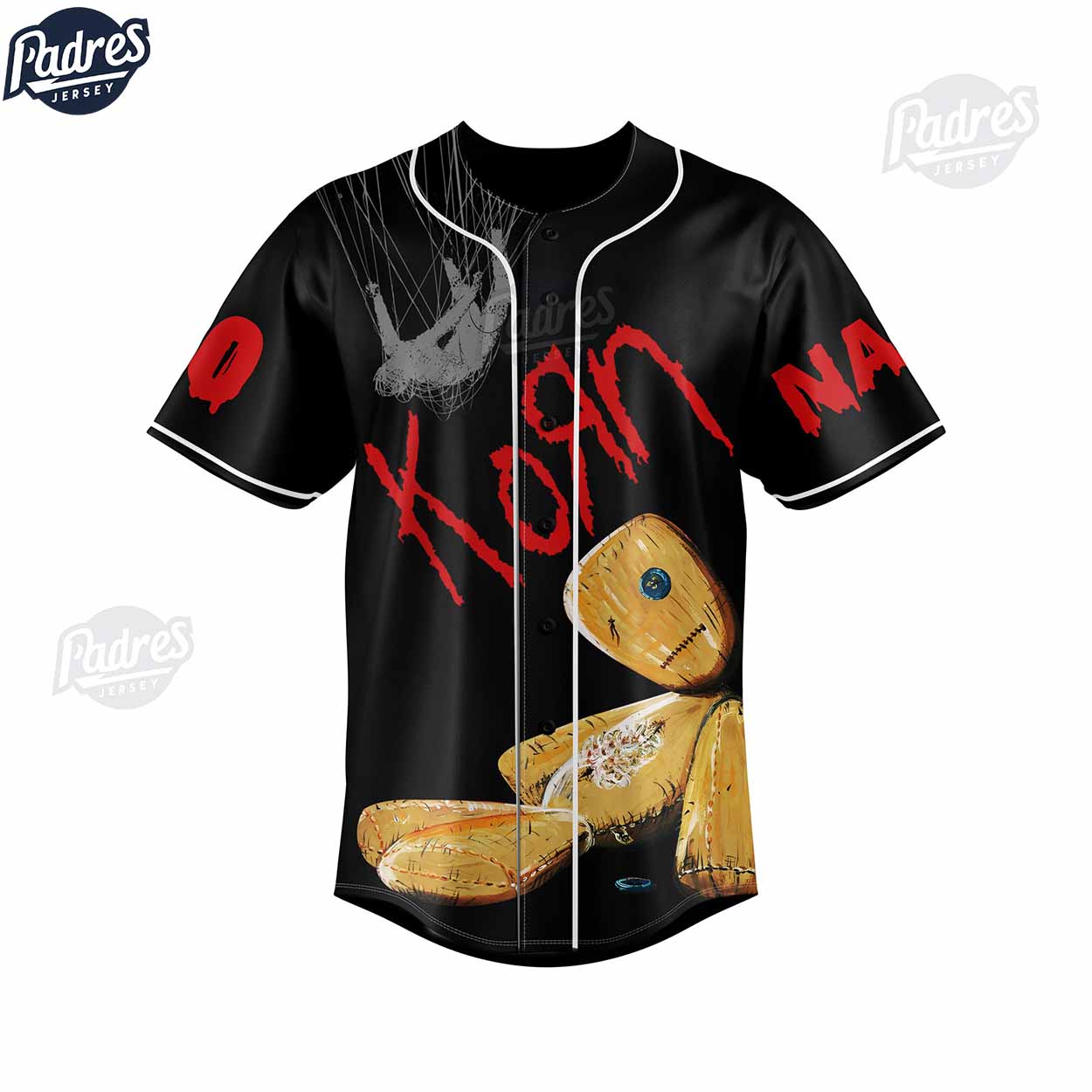 Custom Music Korn Black Baseball Jersey - Padres Jersey Oasis: Elevate Your Baseball Style Game