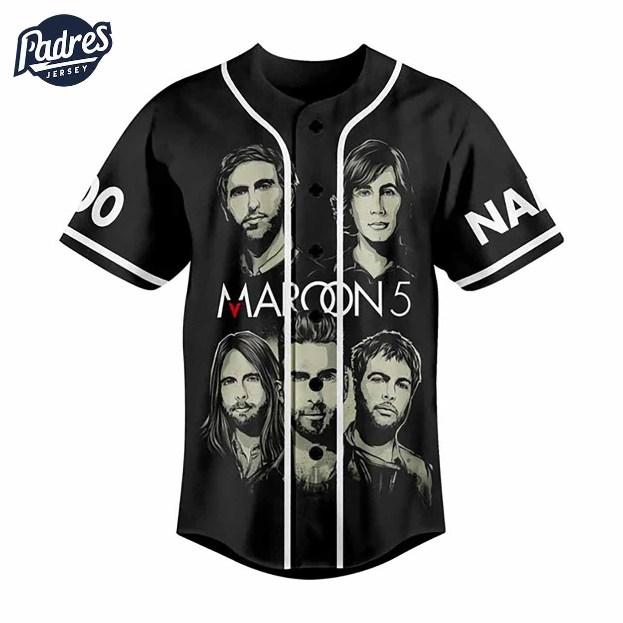 Custom Music Maroon 5 Baseball Jersey - Padres Jersey Oasis: Elevate Your Baseball Style Game
