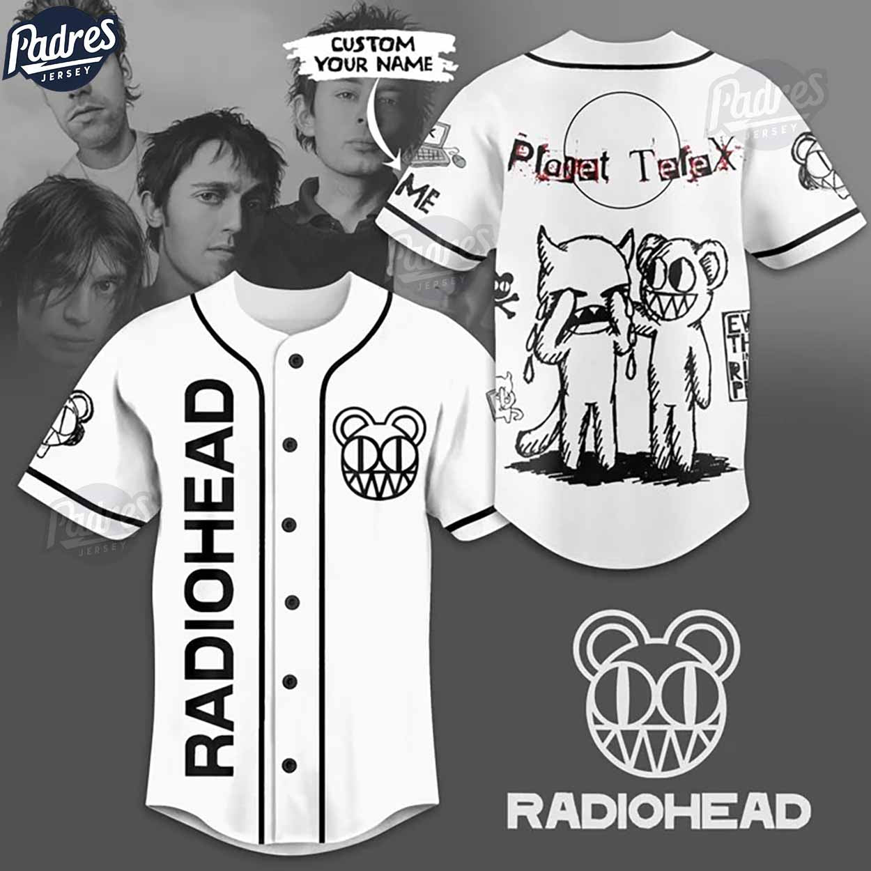 Custom Music Radiohead Planet Telex Baseball Jersey Style - Padres Jersey Oasis: Elevate Your Baseball Style Game